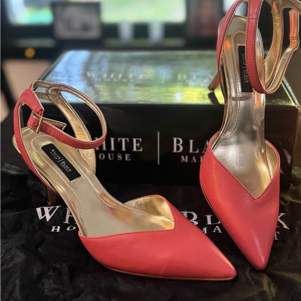 White House Black Market Vibrant Pink Anastasie heels